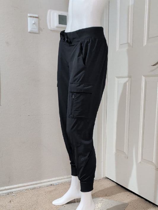 All in Motion Black Women's Cargo Joggers - Slim Tapered size Small