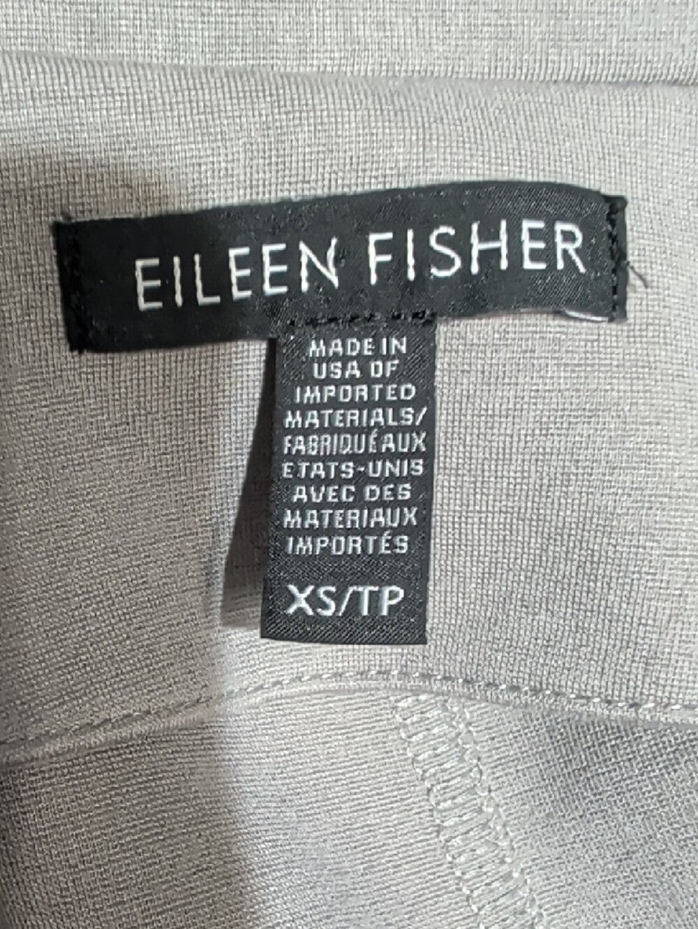 Eileen Fisher Light Gray Open Front Blazer XS