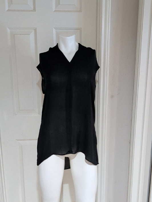 CAbi Black Sleeveless V-Neck Tunic Women's Small