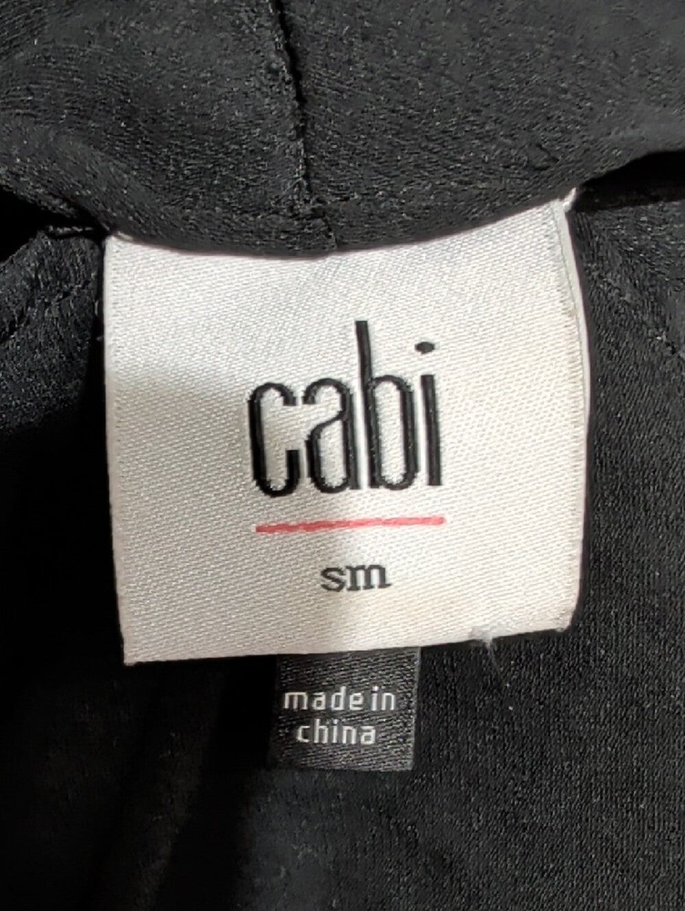 CAbi Black Sleeveless V-Neck Tunic Women's Small