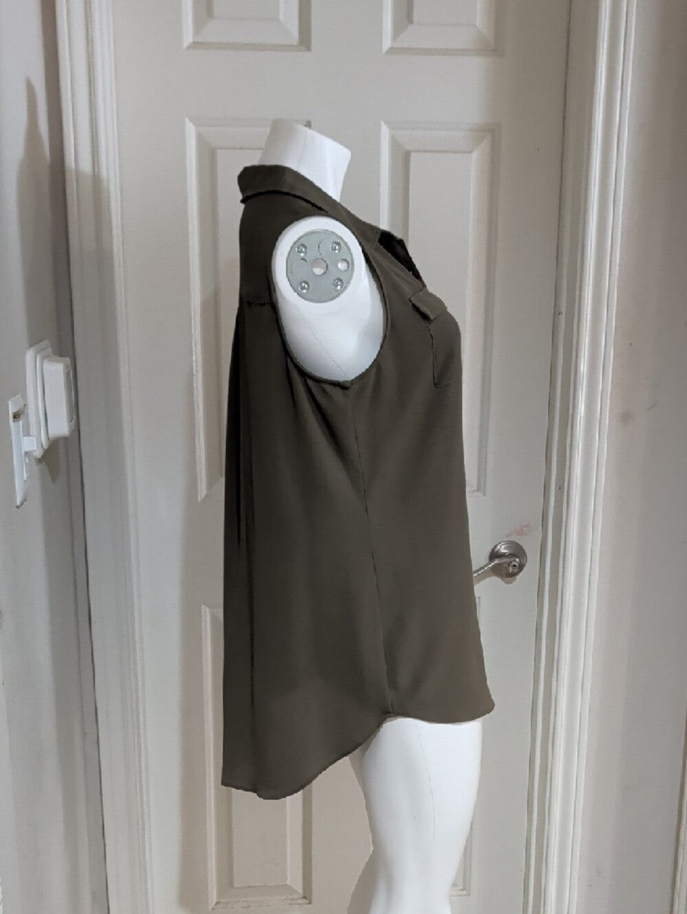 Cato Olive Green Sleeveless Blouse Women's Large