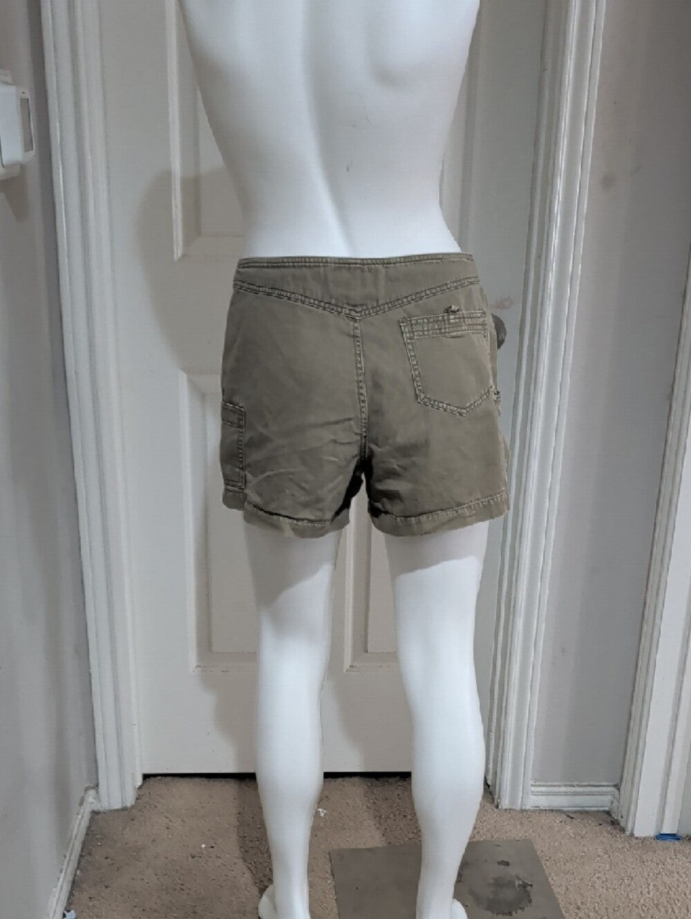 Vintage Rue 21 Women’s Olive Drawstring Utility Shorts Y2K