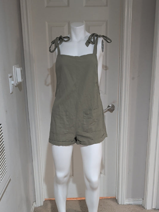 SHEIN Olive Green Casual Jumpsuit with Pockets Women's Medium