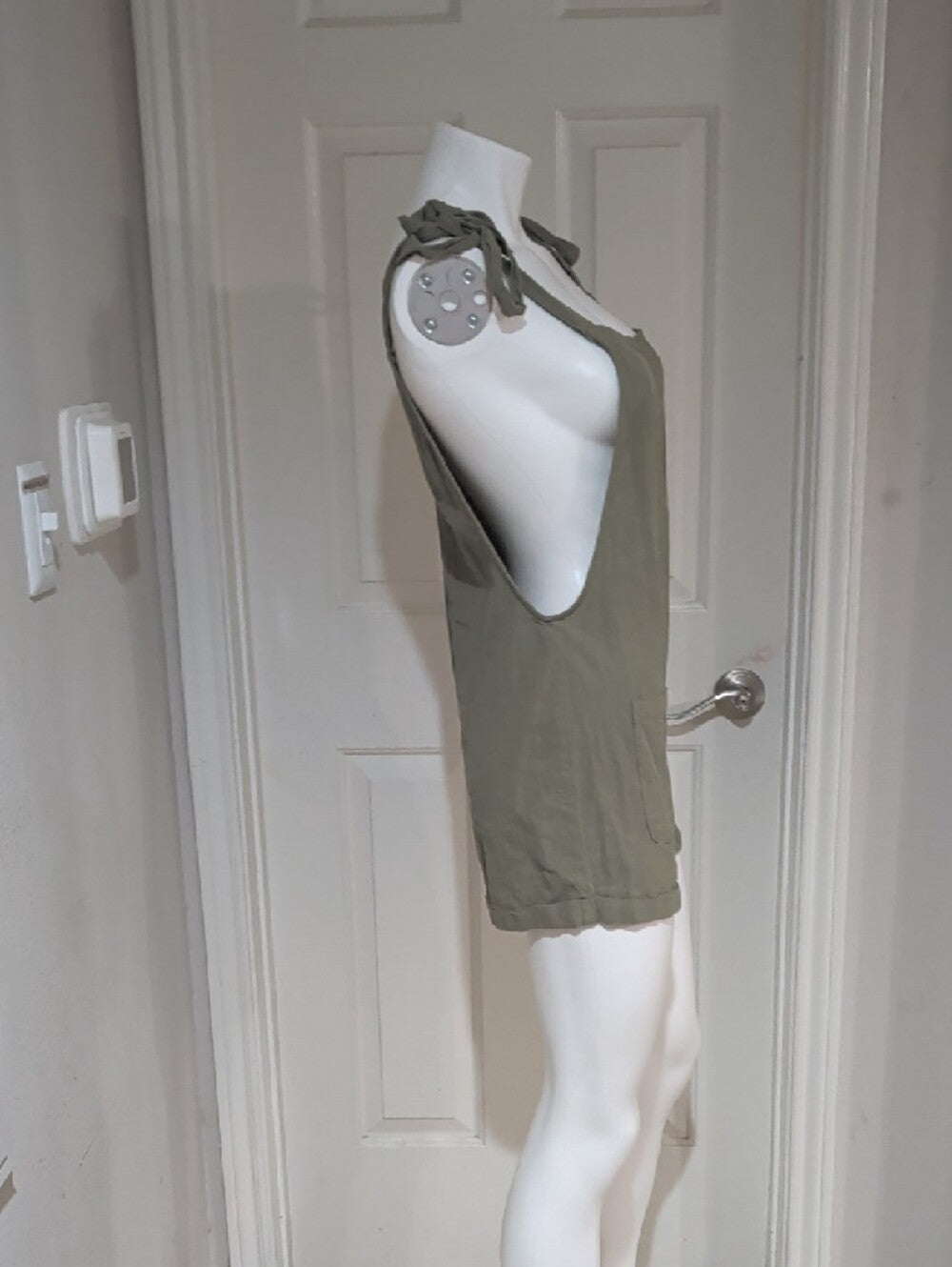 SHEIN Olive Green Casual Jumpsuit with Pockets Women's Medium