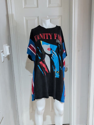 Vanity Fair Collections Graphic Tee - Black & Royal Blue Women's 3XL