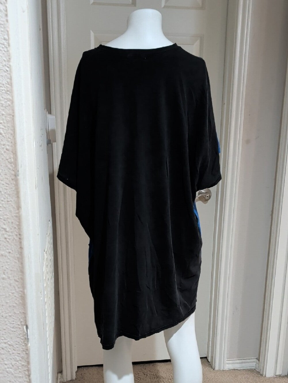 Vanity Fair Collections Graphic Tee - Black & Royal Blue Women's 3XL