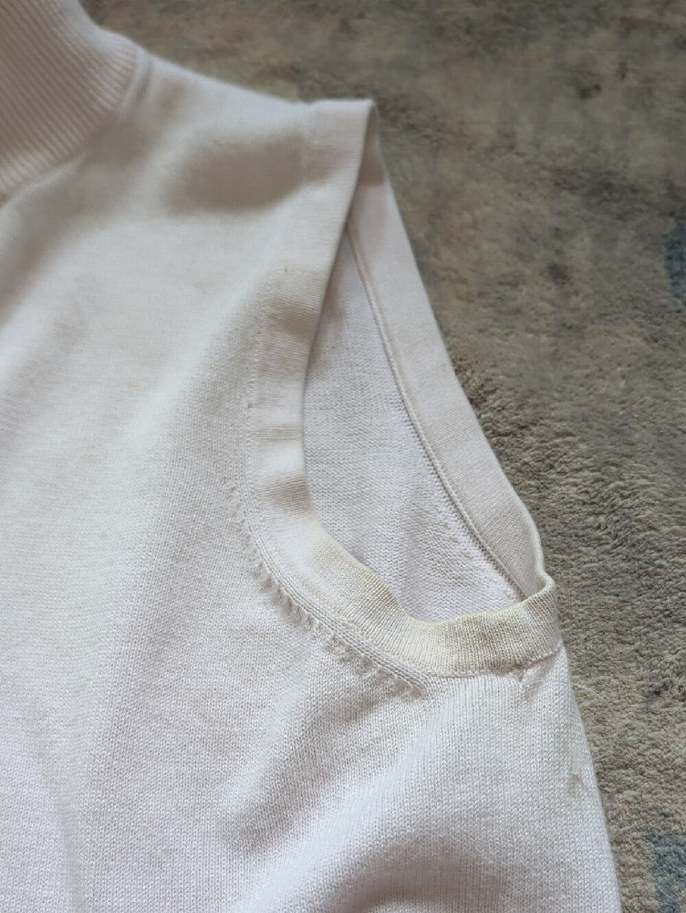 Amanda Smith Light Pink Sleeveless Mock Neck Knit Top Women's Medium 100% Cotton