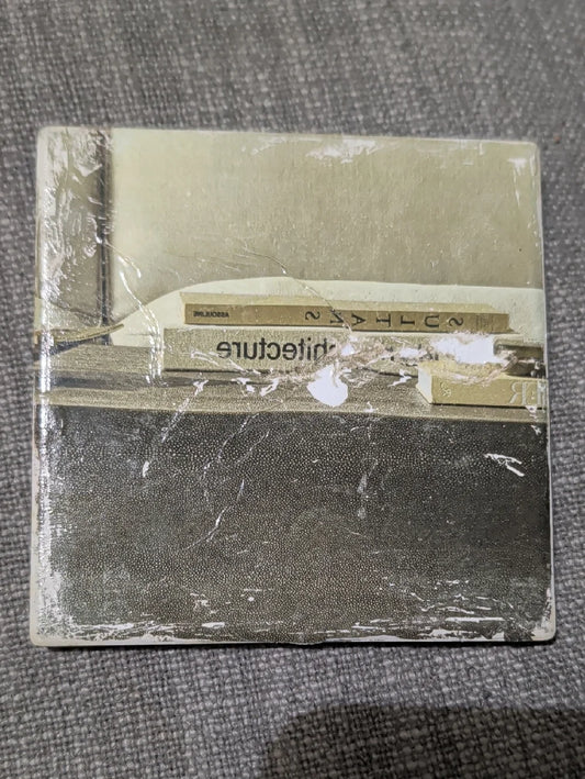 Neutral Two-Tone MCM Handcrafted Coaster