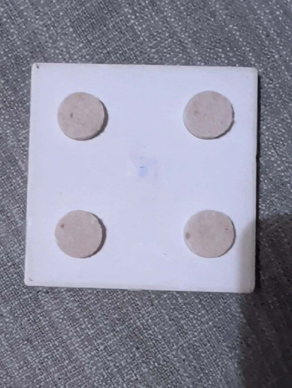 Neutral Two-Tone MCM Handcrafted Coaster