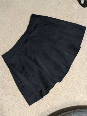 Shein Curve Black Mini Pleated Skirt 2XL
