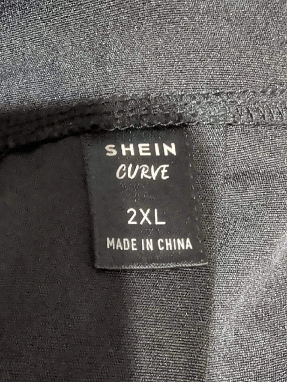 Shein Curve Black Mini Pleated Skirt 2XL