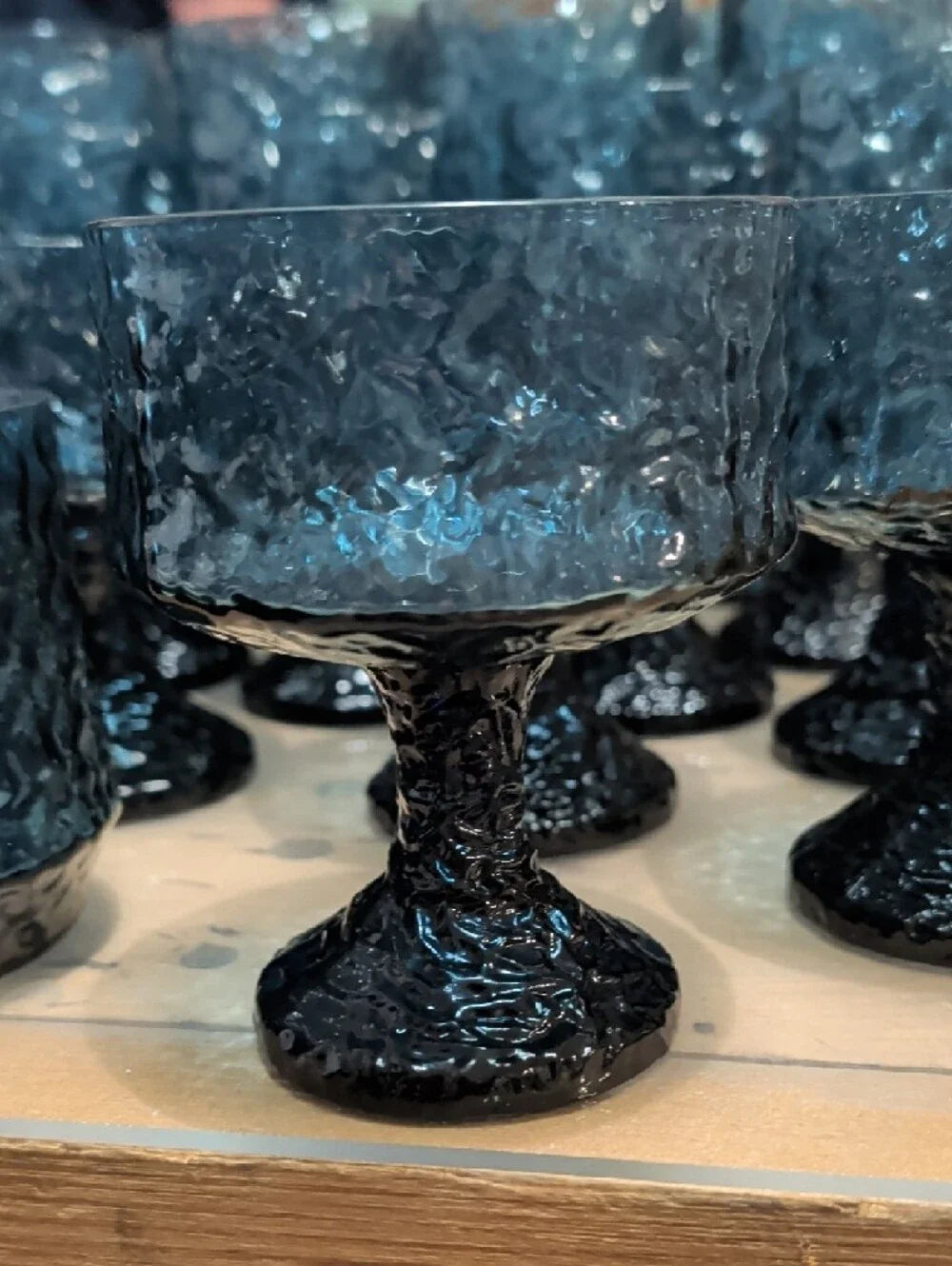 Lenox Blue Hand-Blown Crystal Glassware 35 pc. set