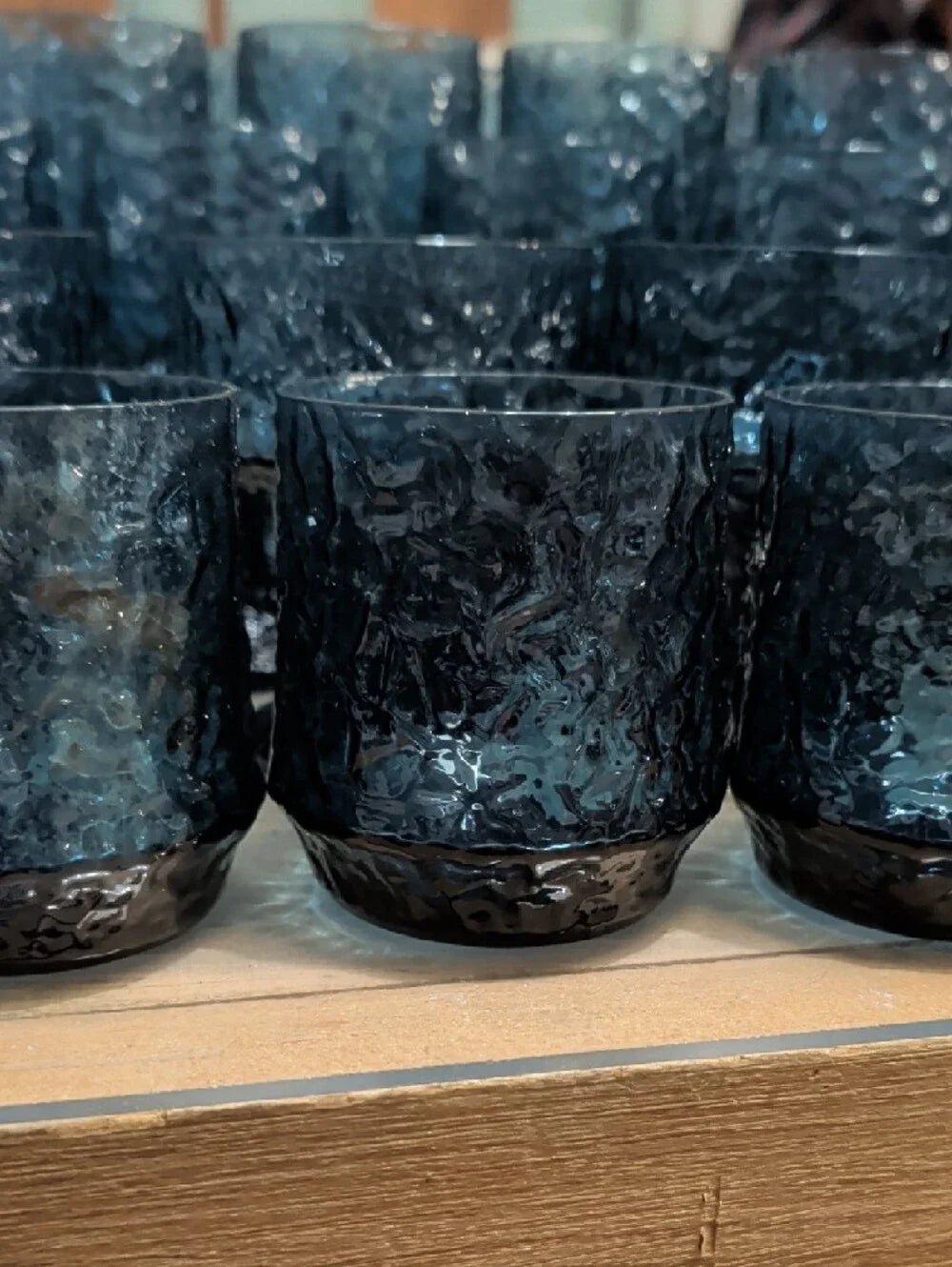 Lenox Blue Hand-Blown Crystal Glassware 35 pc. set