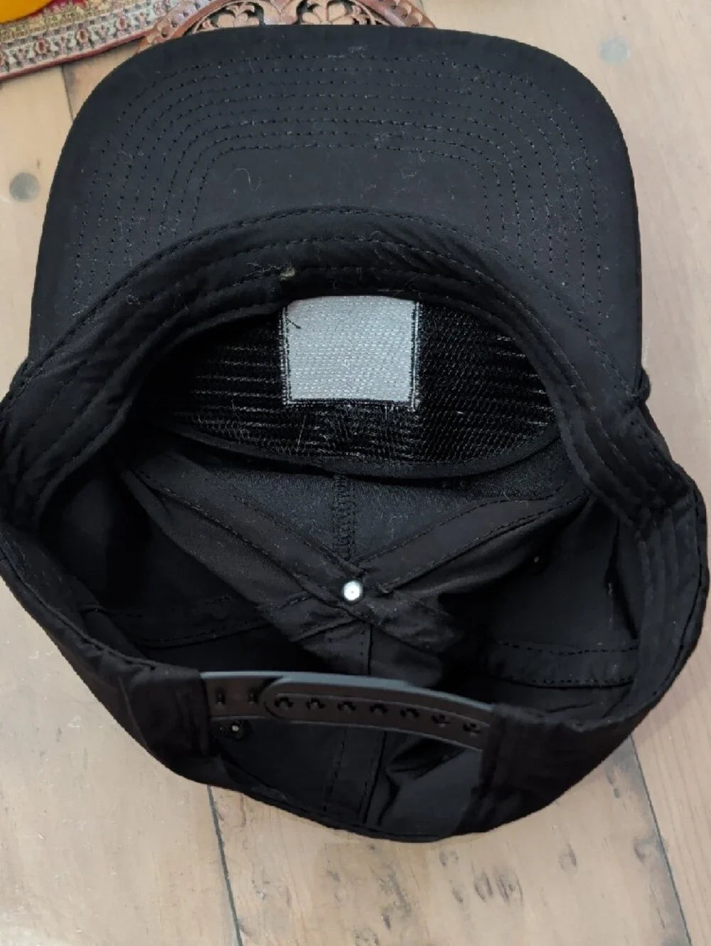 Black Texas Patch 5-Panel Cap - Gold Logo Adjustable