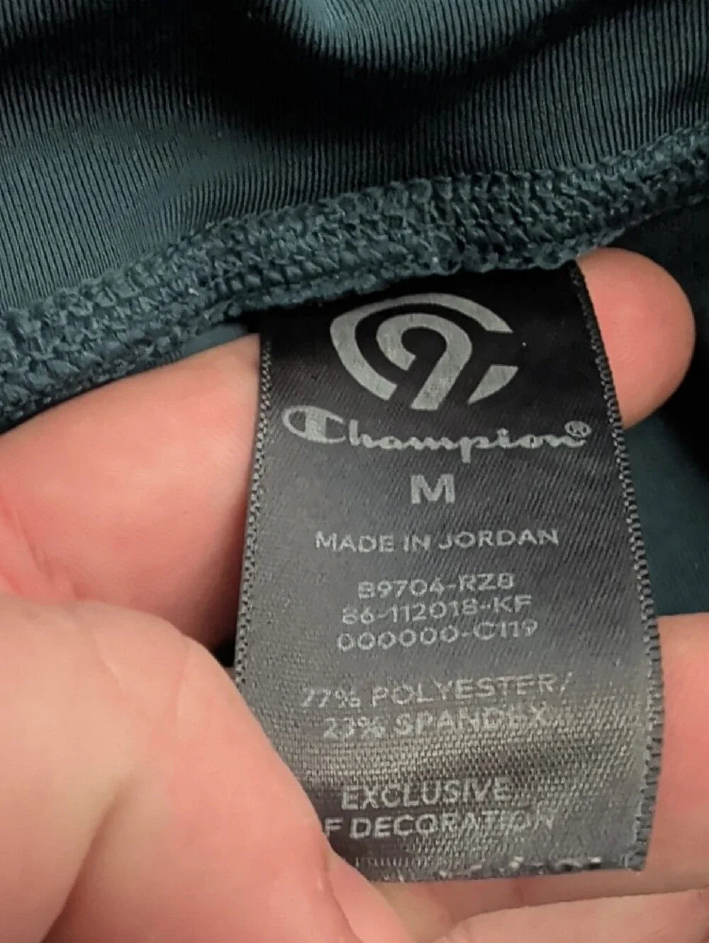 Champion Teal High-Waist Cropped Performance Leggings - Women's Medium