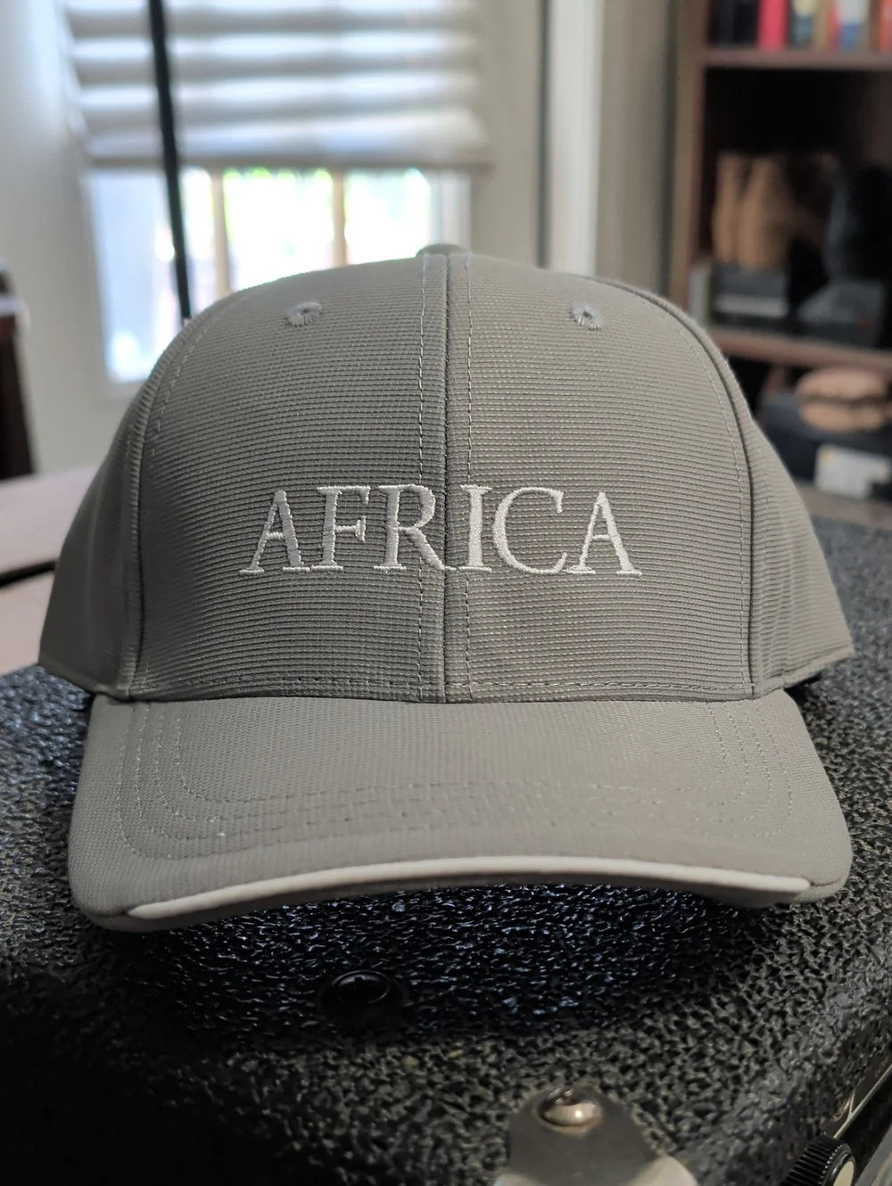 NWT 'Africa' Embroidered Cap - Light Gray