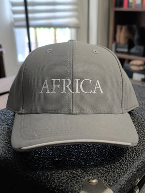 NWT 'Africa' Embroidered Cap - Light Gray