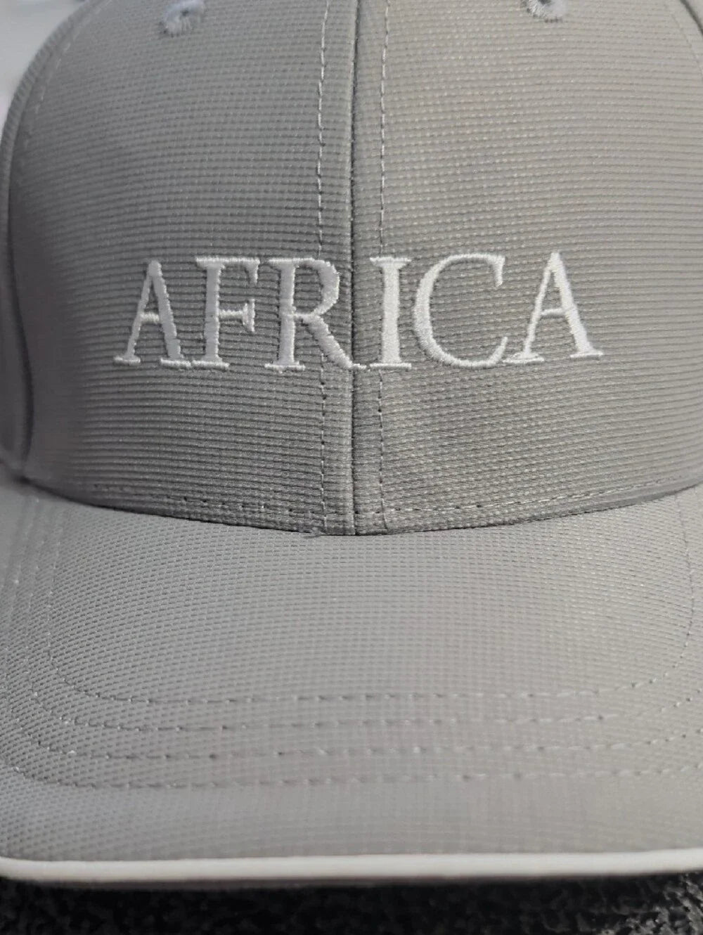 NWT 'Africa' Embroidered Cap - Light Gray