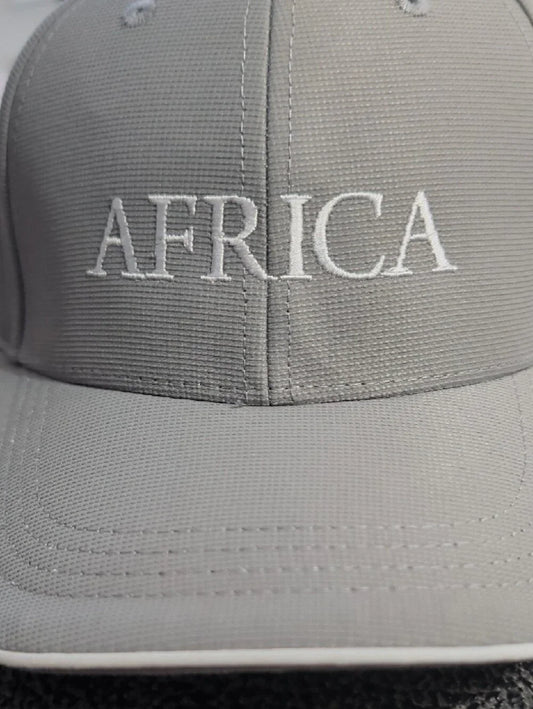 NWT 'Africa' Embroidered Cap - Light Gray