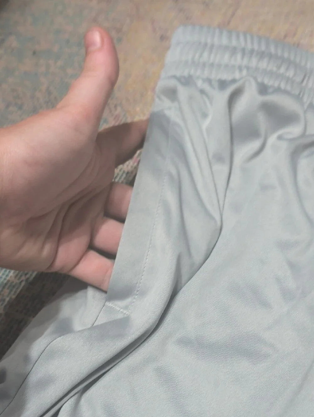 Men's Lightweight Athletic Shorts - Light Grey XL