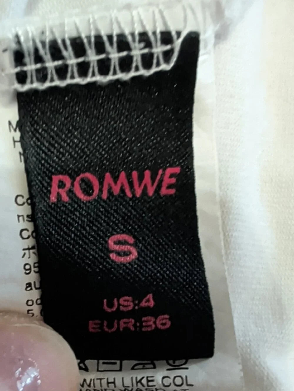 Y2K ROMWE White Cropped Tank with Black Spider Graphic Women's Small Retro