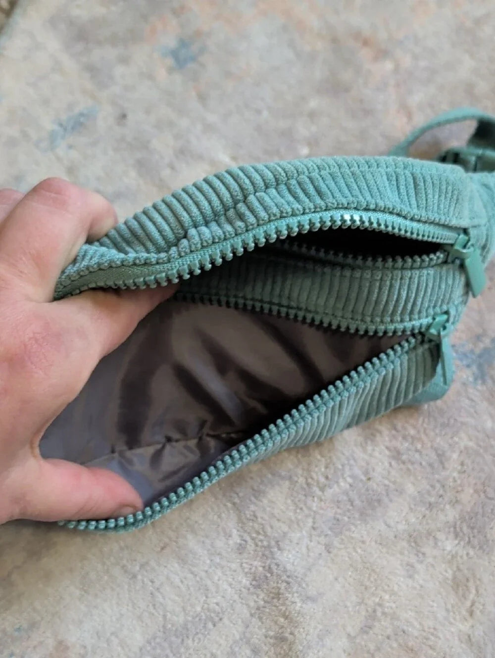 Wild Fable Corduroy Sage Green Adjustable Waist Bag Fanny Pack