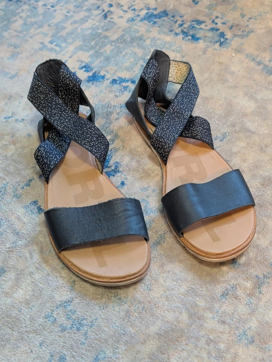 Sorel Navy Blue Crisscross Elastic Strap Sandals Women's 9 US
