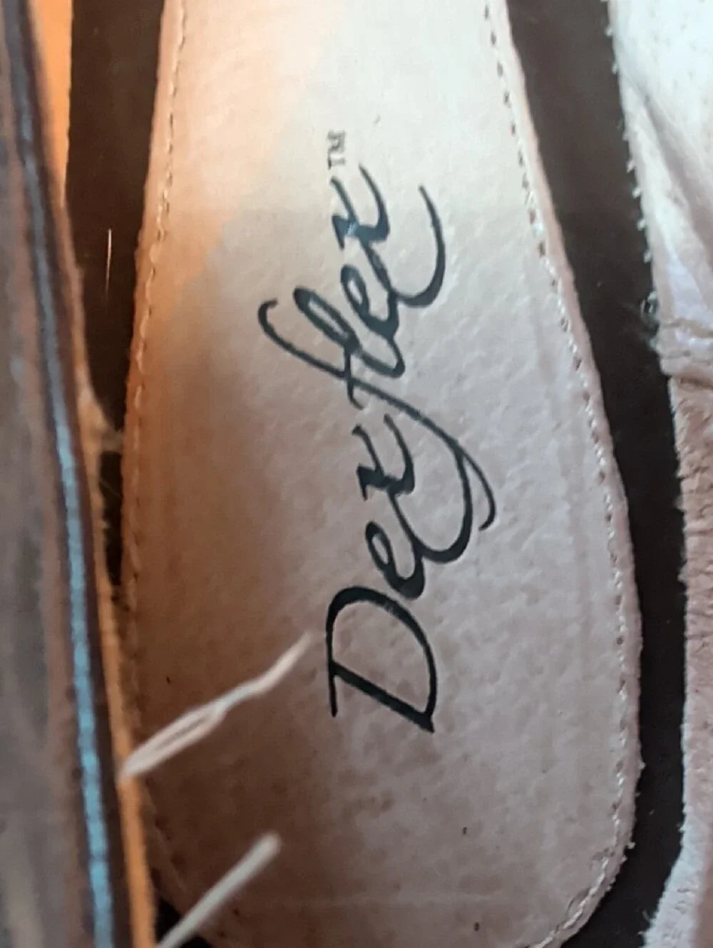 VTG 1980's Dexter Brown Leather Round-Toe Flats w/ Buckle Trim Women's 7W Handmade