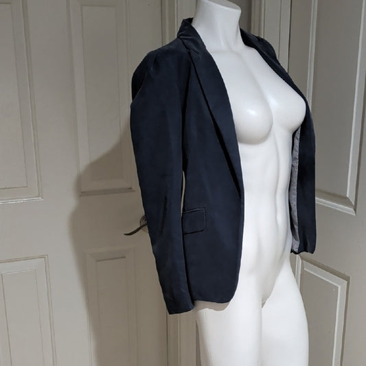H&M Elegant Blue Gray Women's Blazer size 2