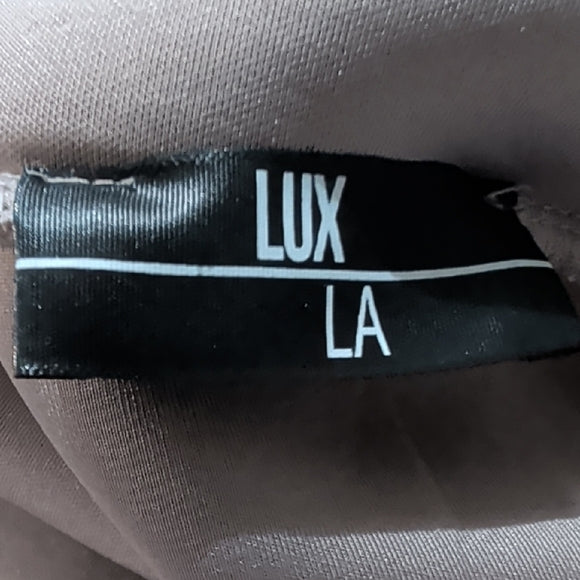 Lux Taupe Women's Skater Skirt Medium