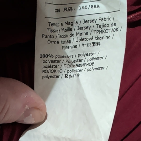 MaxMara Sleeveless Burgundy Midi Dress S