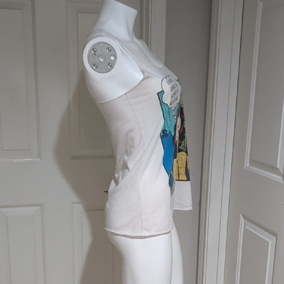 Bear Dance Cream Pop Art Tank Top size M