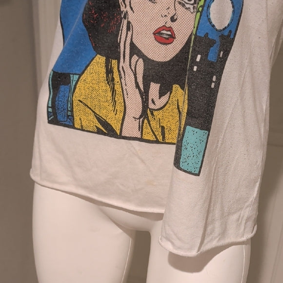 Bear Dance Cream Pop Art Tank Top size M