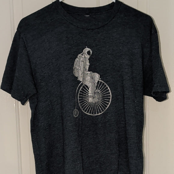 Primal Dark Blue Astronaut Bicycle Tee Men's Medium