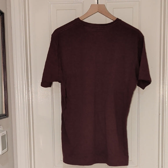 Men's Maroon Graphic Tee - Sarcasm Design Large