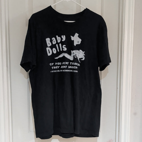 Men's Baby Dolls Black T-Shirt XL