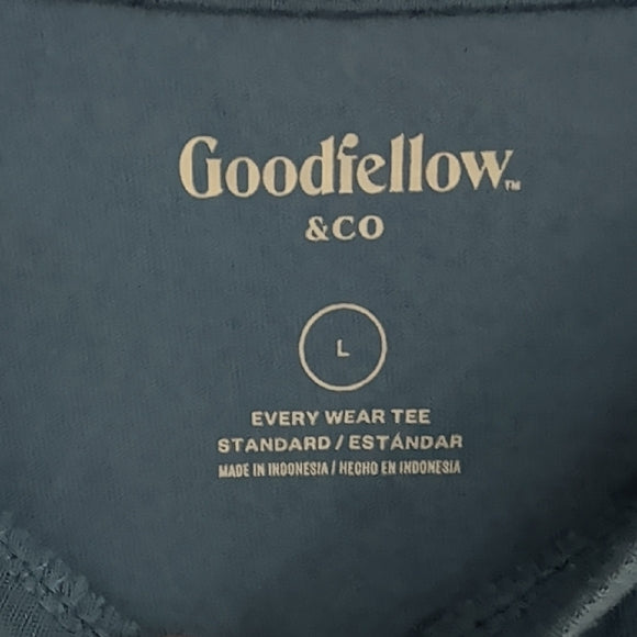 Goodfellow & Co Light Blue Men's Short Sleeve Tee L