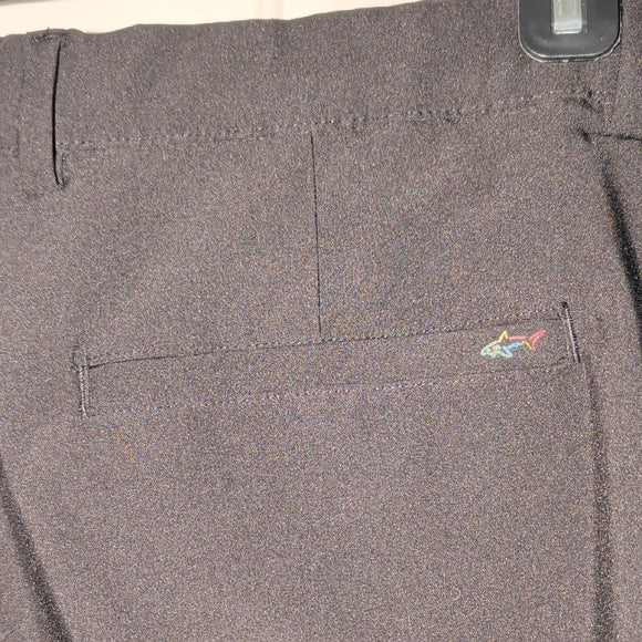 Greg Norman Men’s 4-Way Stretch Flat Front Lightweight Short, Black, Size- 38