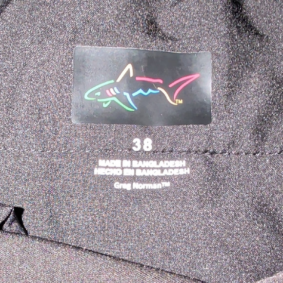 Greg Norman Men’s 4-Way Stretch Flat Front Lightweight Short, Black, Size- 38