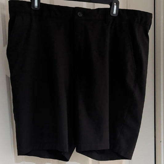 Greg Norman Men’s 4-Way Stretch Flat Front Lightweight Short, Black, Size- 38