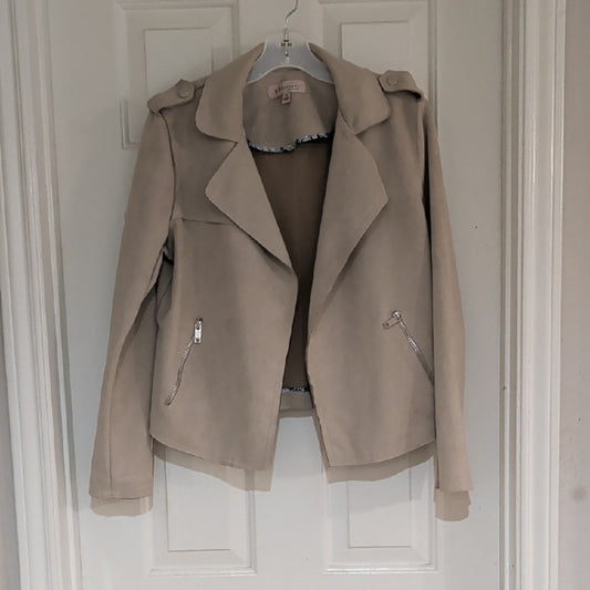 Philosophy Chic Beige Women's Blazer M NWOT