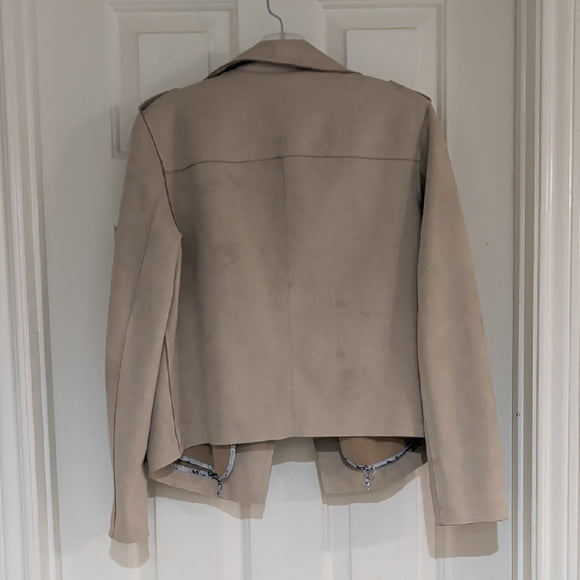 Philosophy Chic Beige Women's Blazer M NWOT