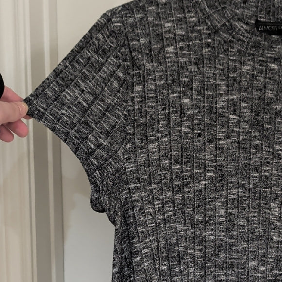 Almost Famous Charcoal and Light Gray Short Sleeve Tee XL