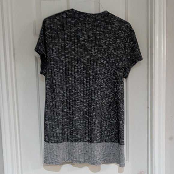 Almost Famous Charcoal and Light Gray Short Sleeve Tee XL