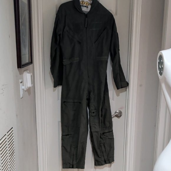 Carter Industries, Inc. Flight Suit Sage Green Coveralls with Fasteners 36S