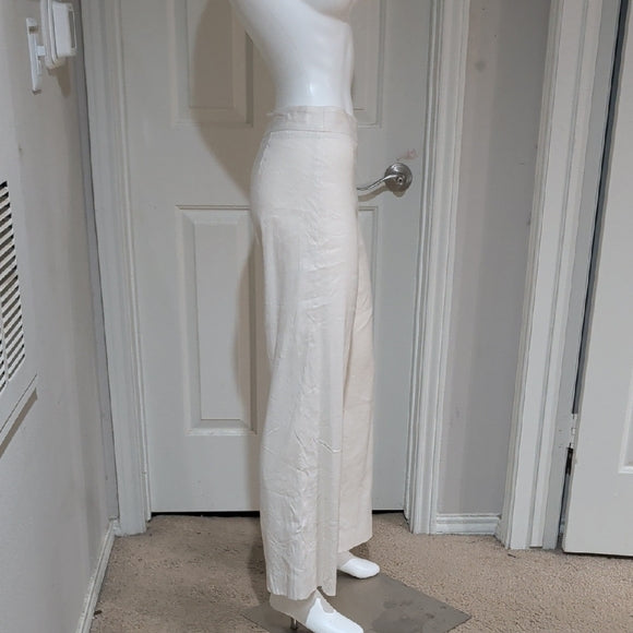 Ivanka Trump Chic Cream Women's Straight Leg Pants S/2