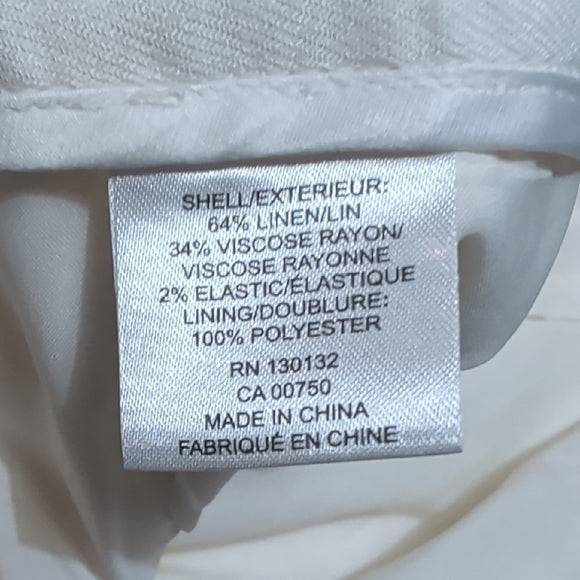 Ivanka Trump Chic Cream Women's Straight Leg Pants S/2