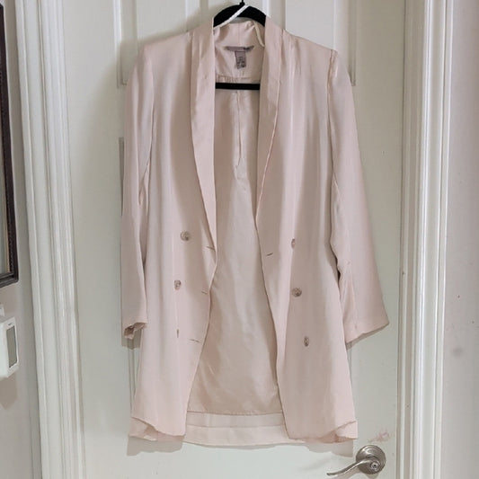 H&M Chic Women's Blazer in Soft Cream US 2