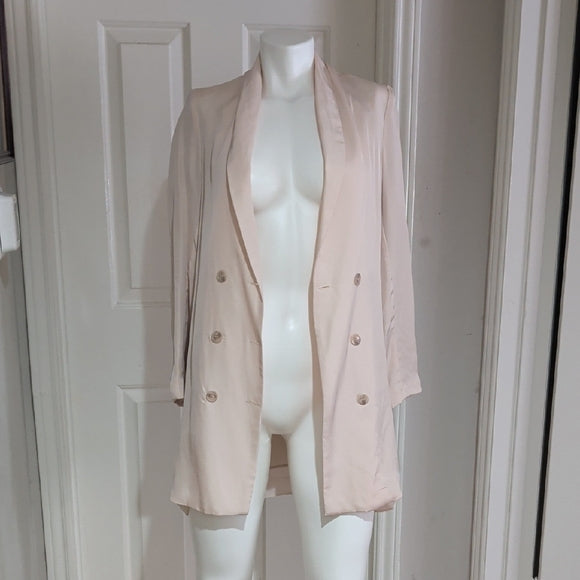 H&M Chic Women's Blazer in Soft Cream US 2