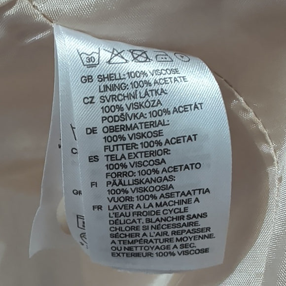 H&M Chic Women's Blazer in Soft Cream US 2